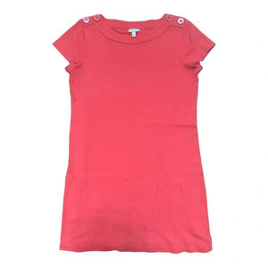 Talbots Coral Pink Button Detail Short Dress // Size Small Petite